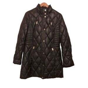 Navy down-alternative parka